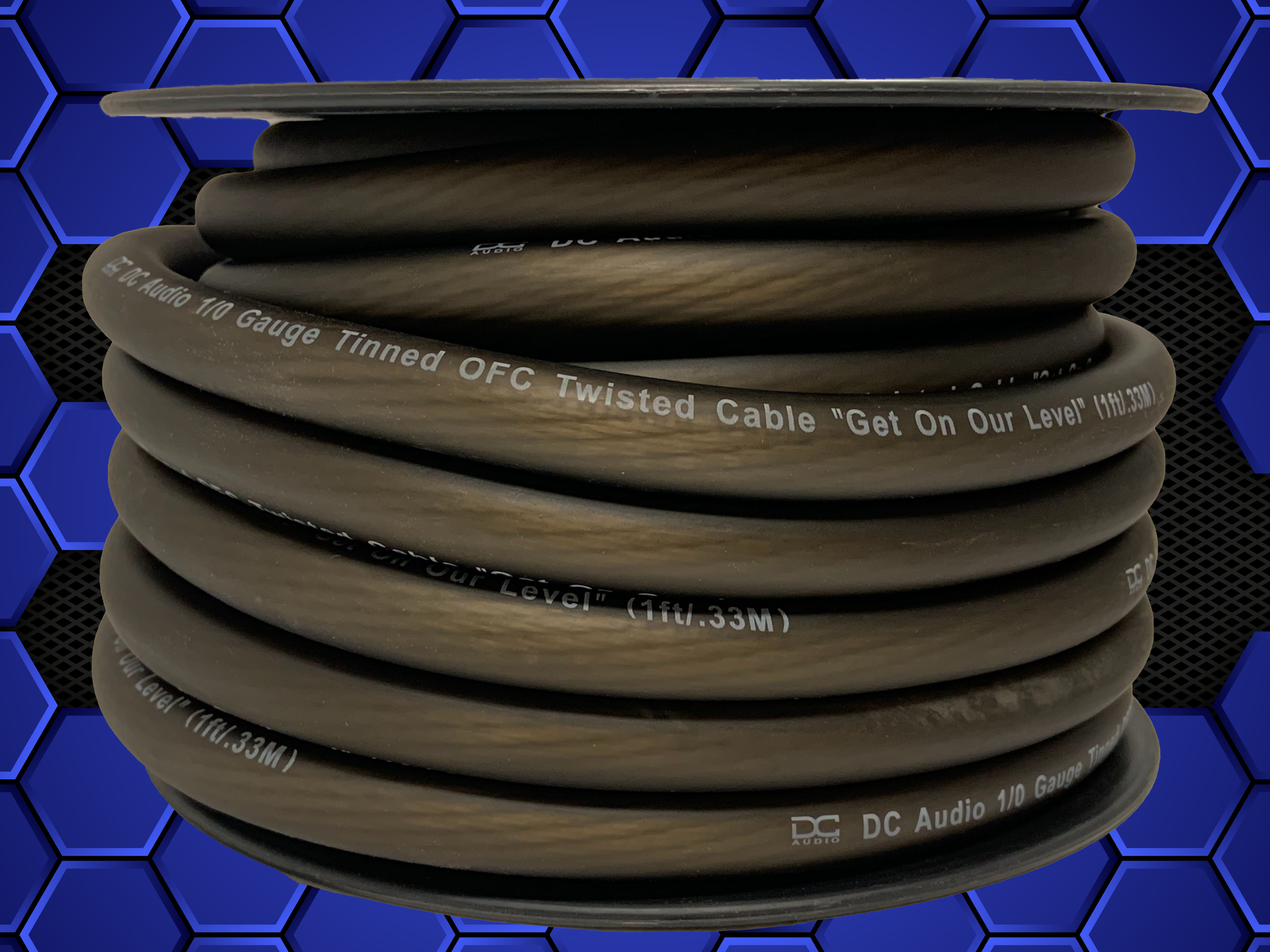 DC Audio 1/0 Gauge Tinned OFC Power / Ground Wire