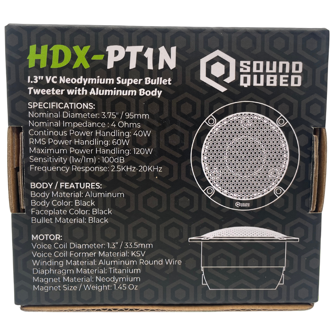 SoundQubed HDX HDX-PT1N Car Audio Tweeter