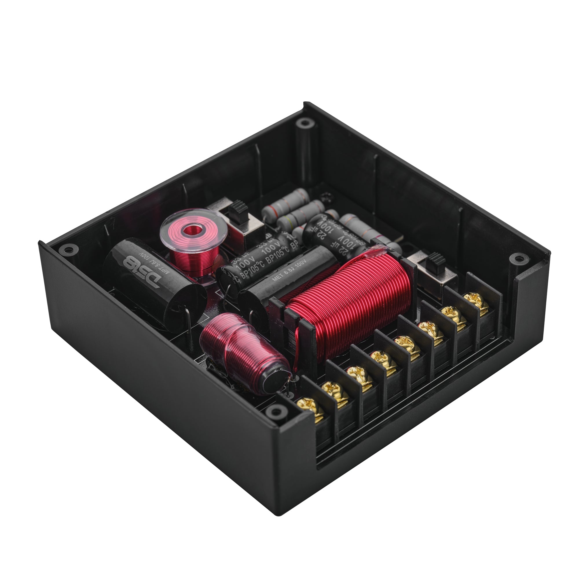 DS18 DXQ 6.5" 3-Way Component Speaker Set with Neodymium Magnet and Yellow Straw + Composite Foam Cone | | 180W RMS 4-Ohm