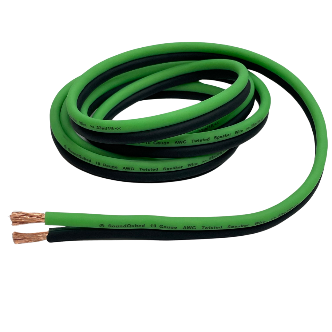SoundQubed Speaker Wire 10 Gauge 200 Ft. GRN
