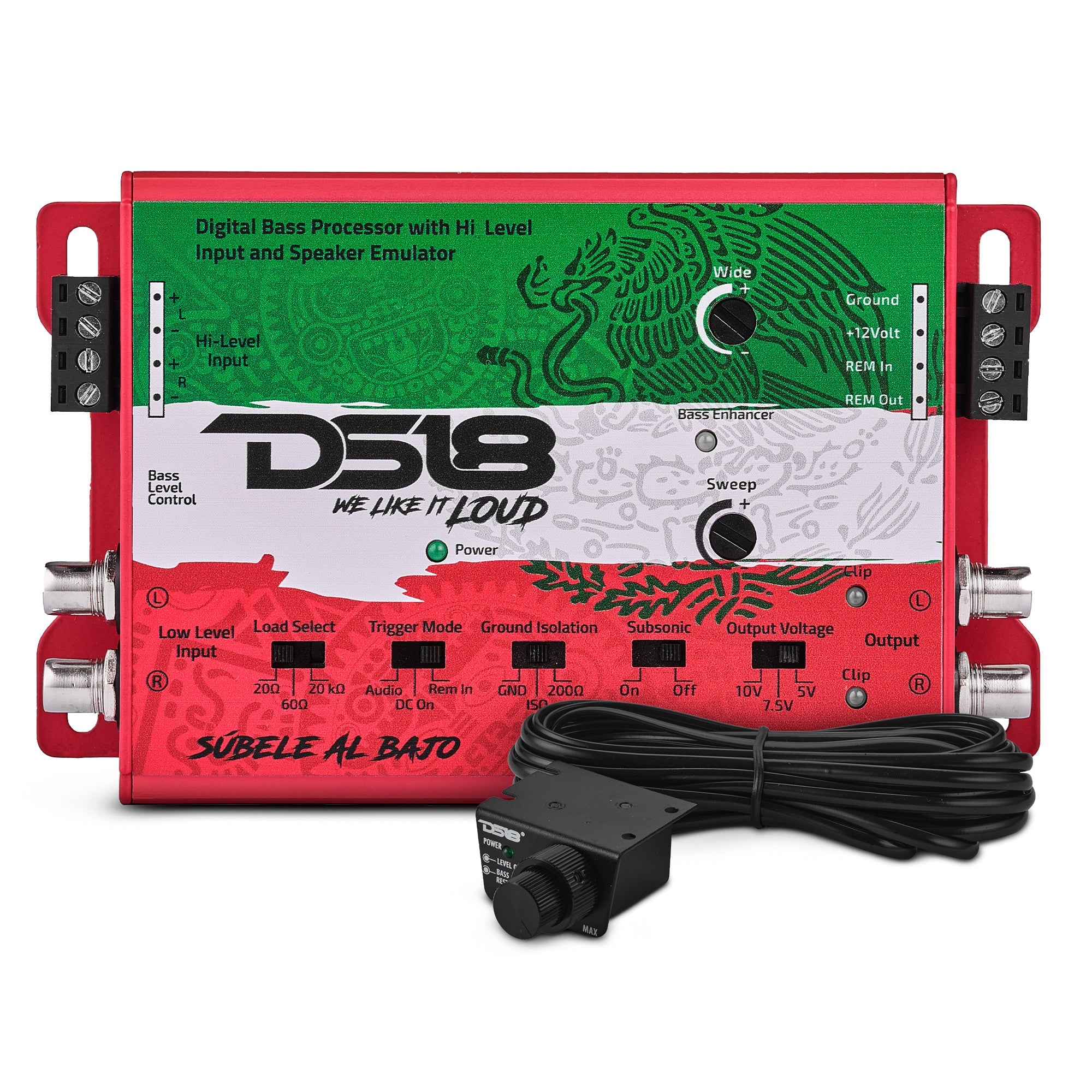 DS18 Digital Bass Processor with Hi to Low Signal Converter & Speaker Emulator – Mexico Design