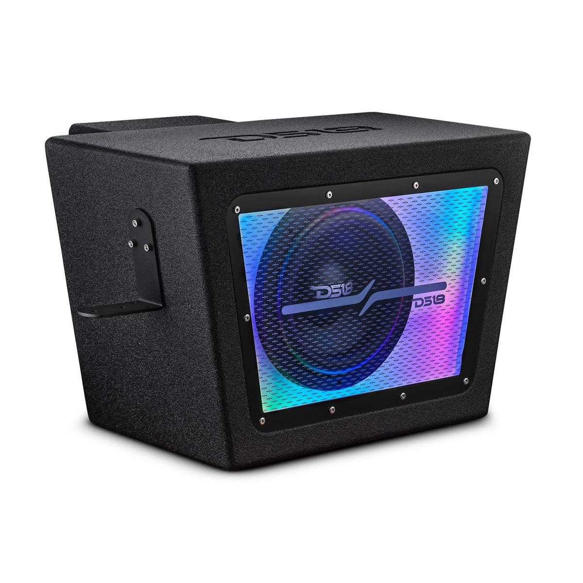 DS18 RZR-RCSUB10LD Polaris RZR PRO/XP 10" Bandpass Subwoofer Enclosure for Rear Cargo Box with Digital LED Lig