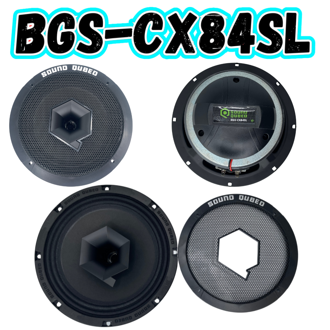 SoundQubed BGS-CX84SL Coaxial Slim Loudspeaker with 1" Compression Driver