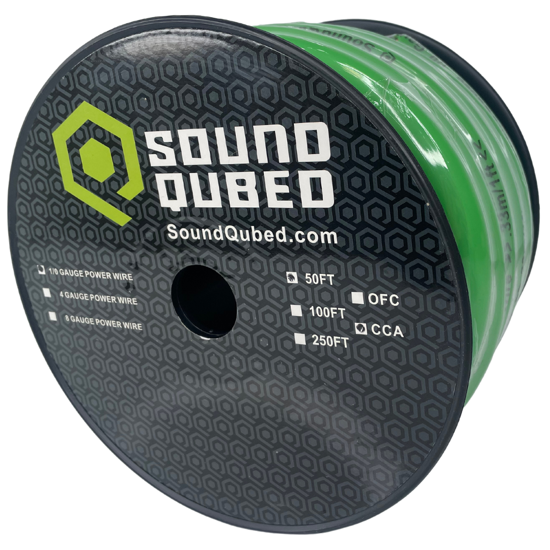 SoundQubed 1/0 Power and Ground Wire (50ft spool)