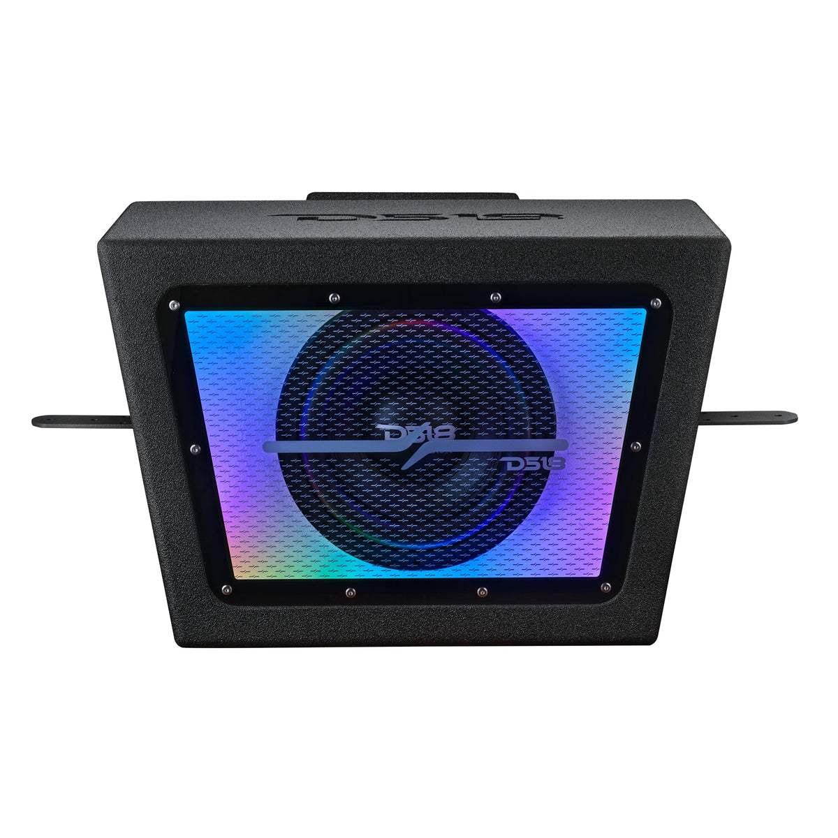 DS18 RZR-RCSUB10LD Polaris RZR PRO/XP 10" Bandpass Subwoofer Enclosure for Rear Cargo Box with Digital LED Lig — view 4 of 5