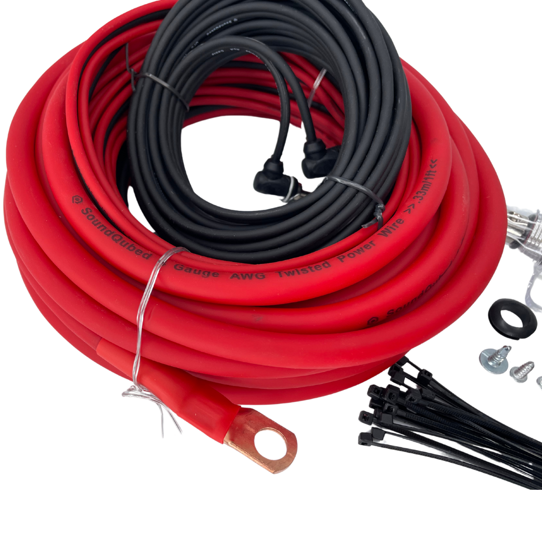 SoundQubed 4 Gauge CCA Amp Kit (single amp kit)