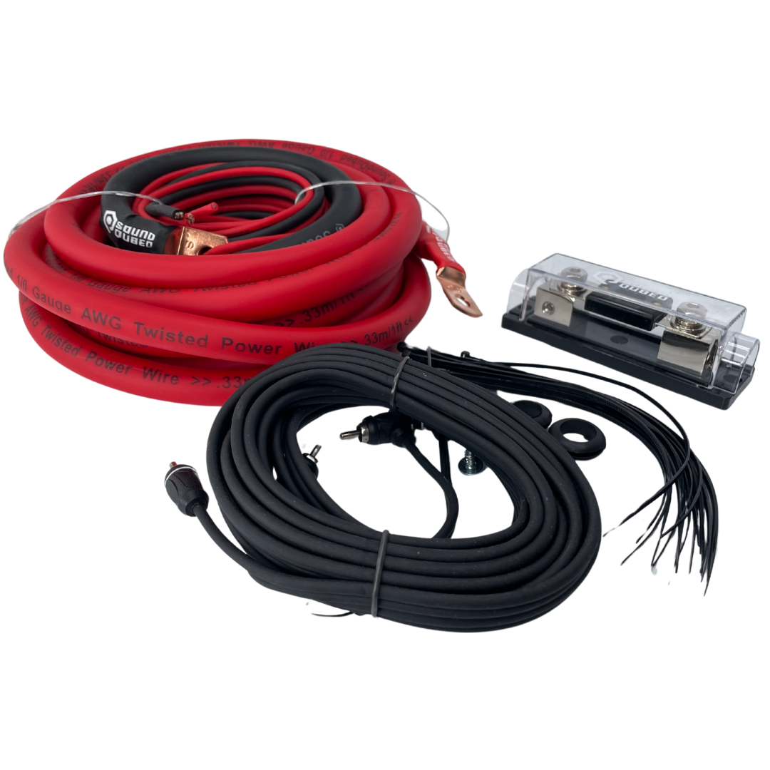 SoundQubed 1/0 Gauge CCA Amp Kit (single amp kit)