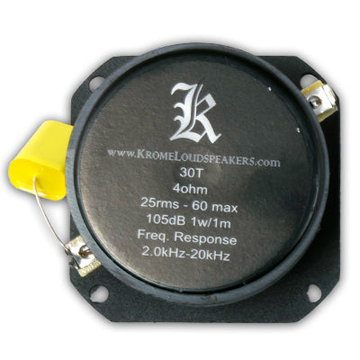 Krome Audio ST30 30mm Super Tweeter — 25W RMS 4 Ohm