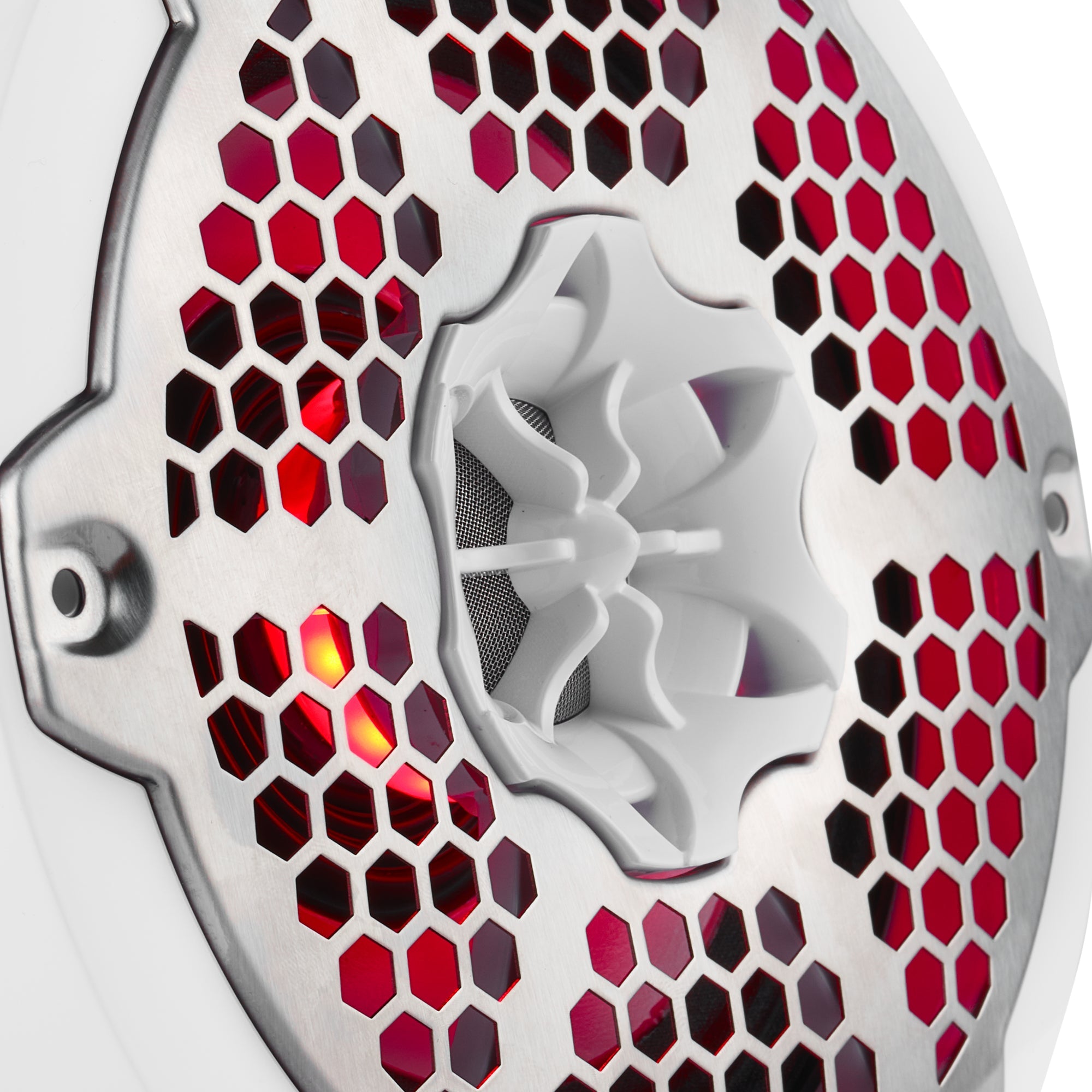 DS18 6.5” Marine 2-Way Hybrid Speaker with RGB LED, Compression Driver and Neodymium Magnet | 250W RMS 4-Ohm