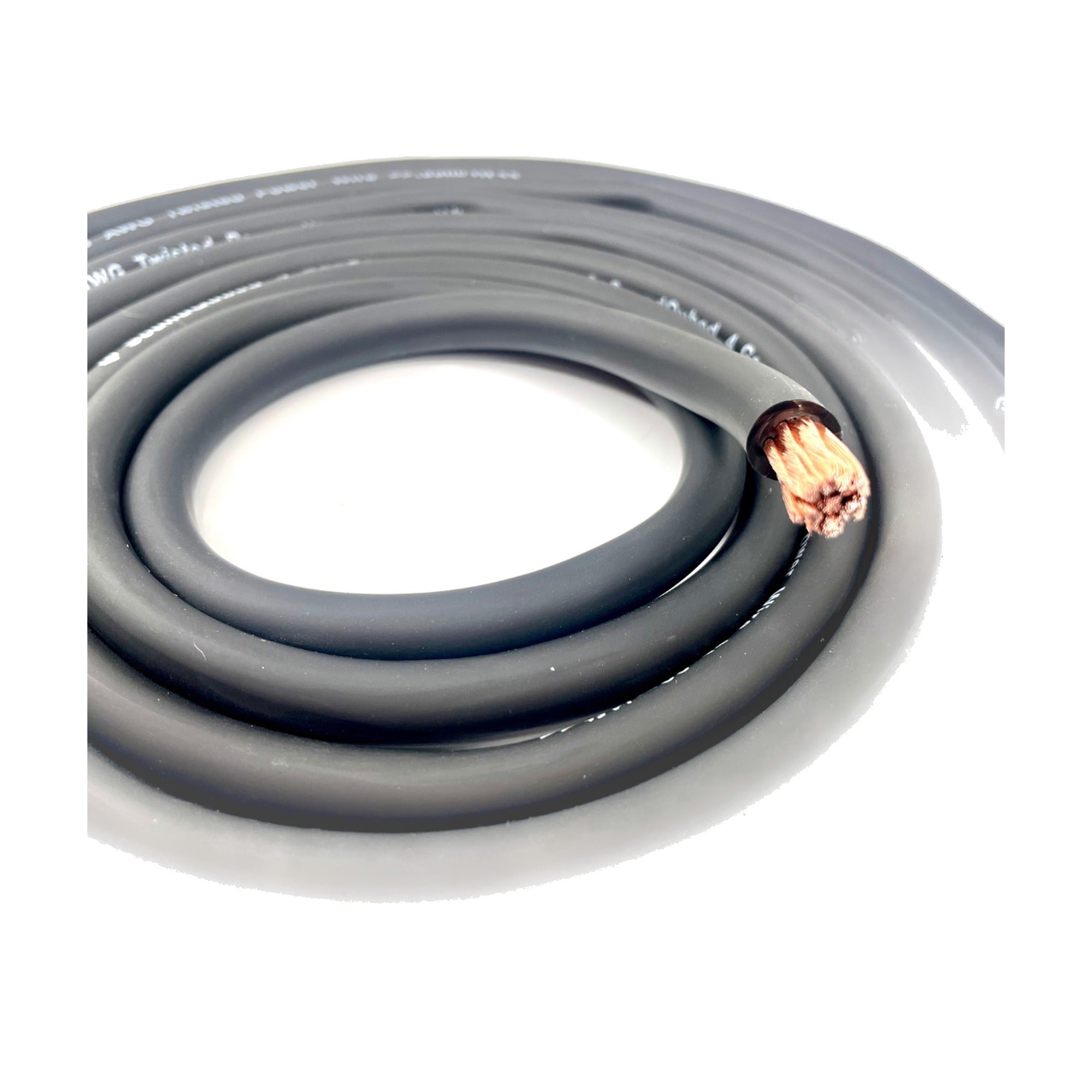 SoundQubed 4 Gauge CCA (Copper Clad Aluminum) Power Wire BLACK 100 Ft.