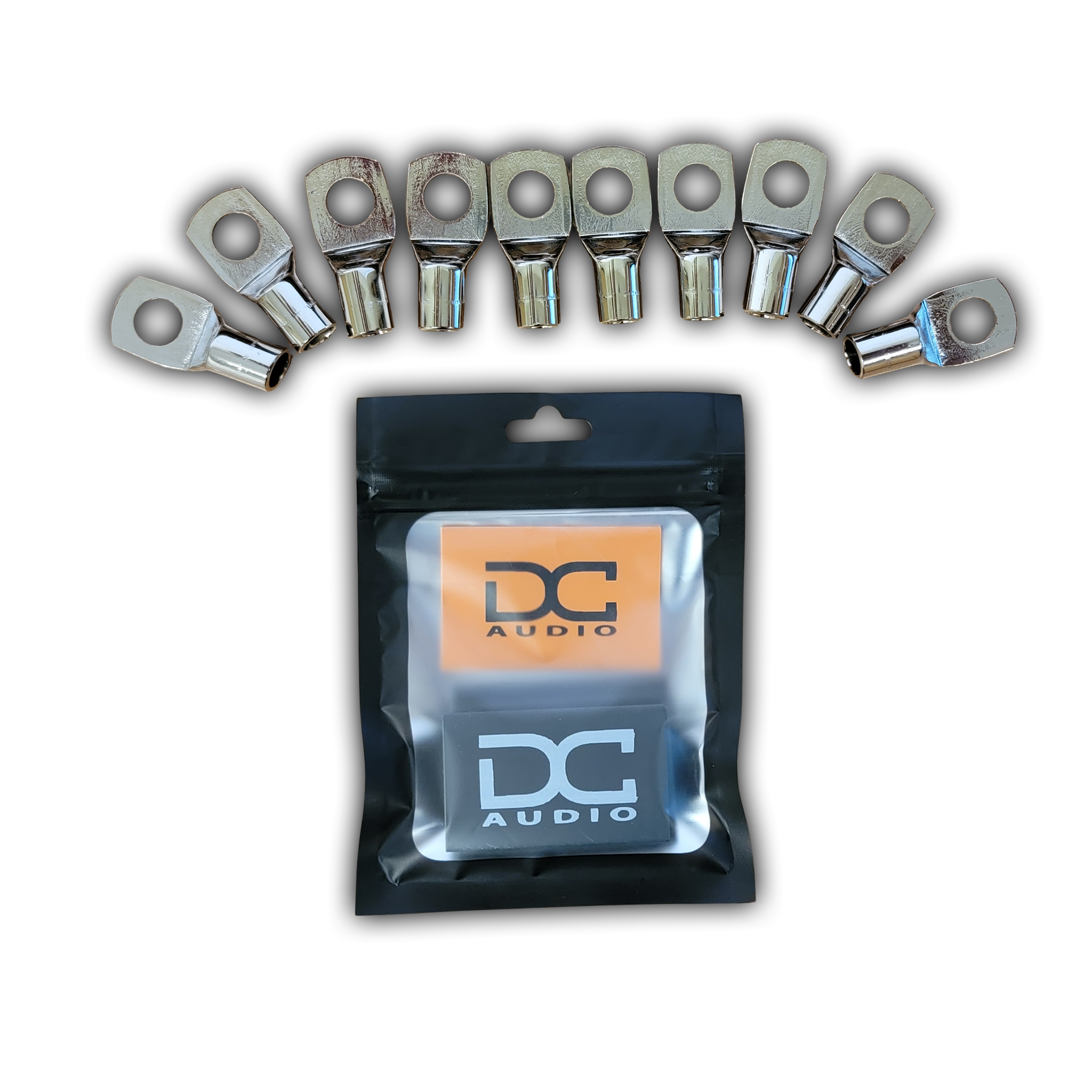 DC Audio 4 AWG 10mm Ring Terminals w/ Heat Shrink (10-Pack)
