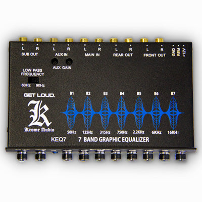 Krome Audio KEQ7x 7-Band Graphic Equalizer with 8V Line Driver