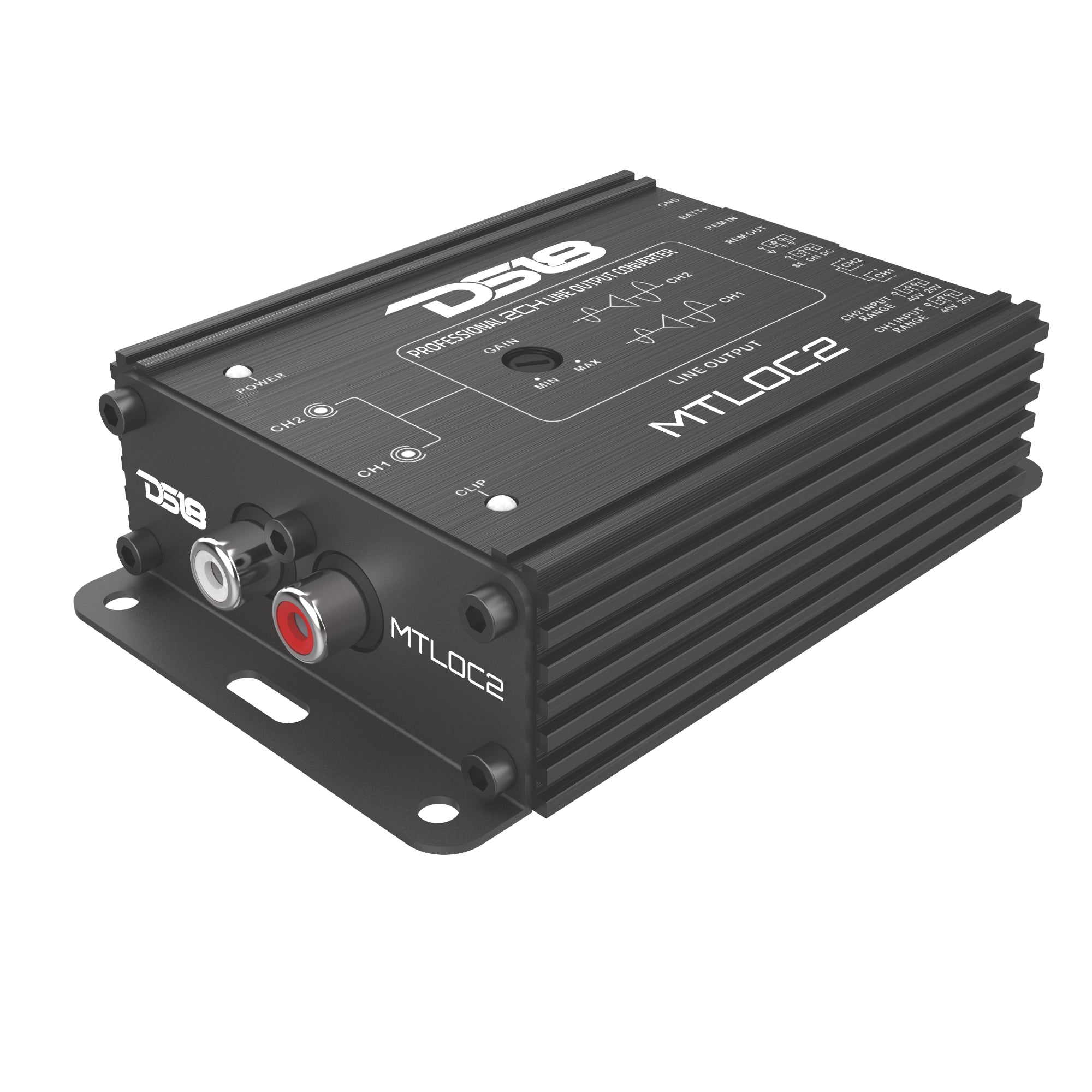 DS18 2-Channel High-to-Low Level Line Output Converter with Remote Turn-On