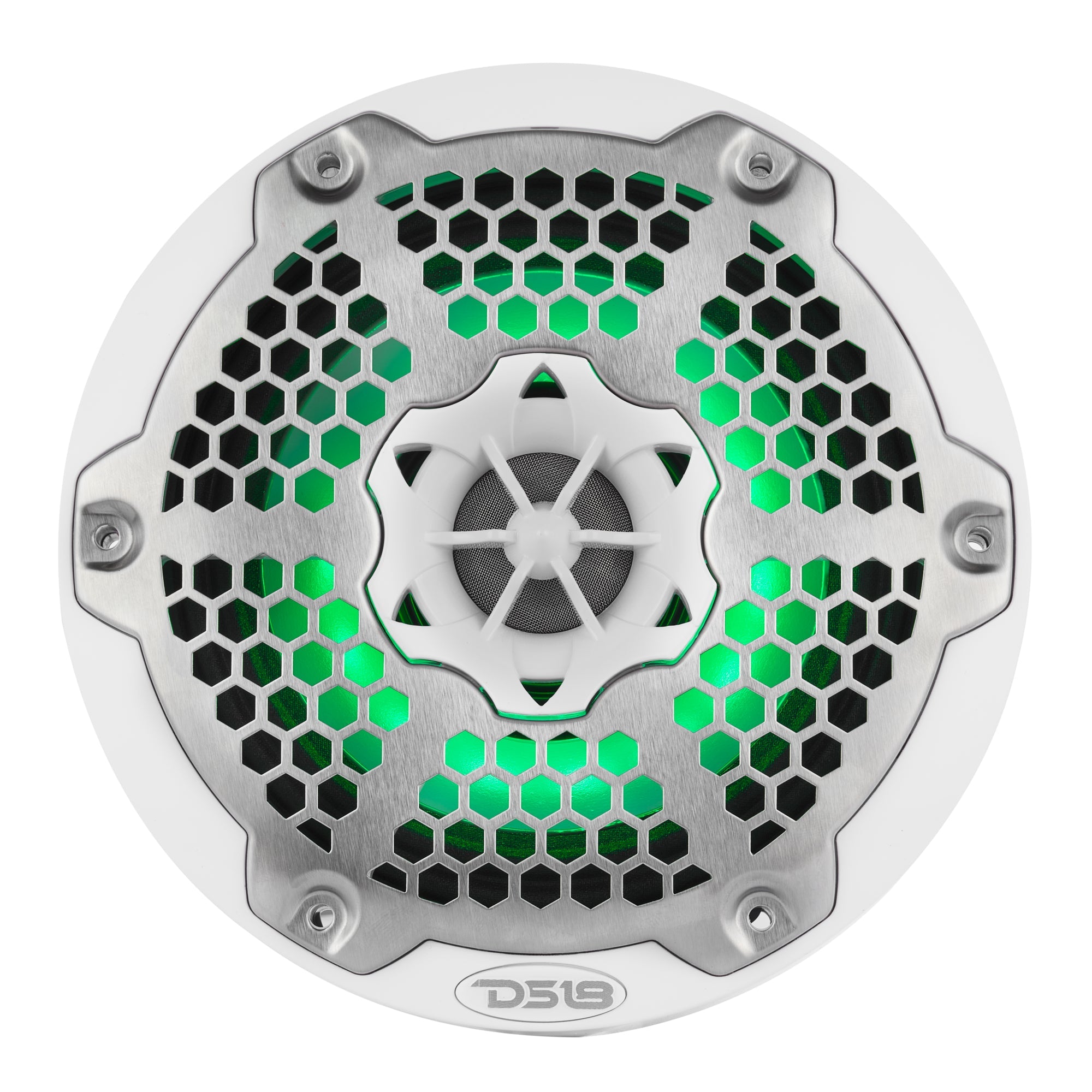 DS18 6.5” Marine 2-Way Hybrid Speaker with RGB LED, Compression Driver and Neodymium Magnet | 250W RMS 4-Ohm