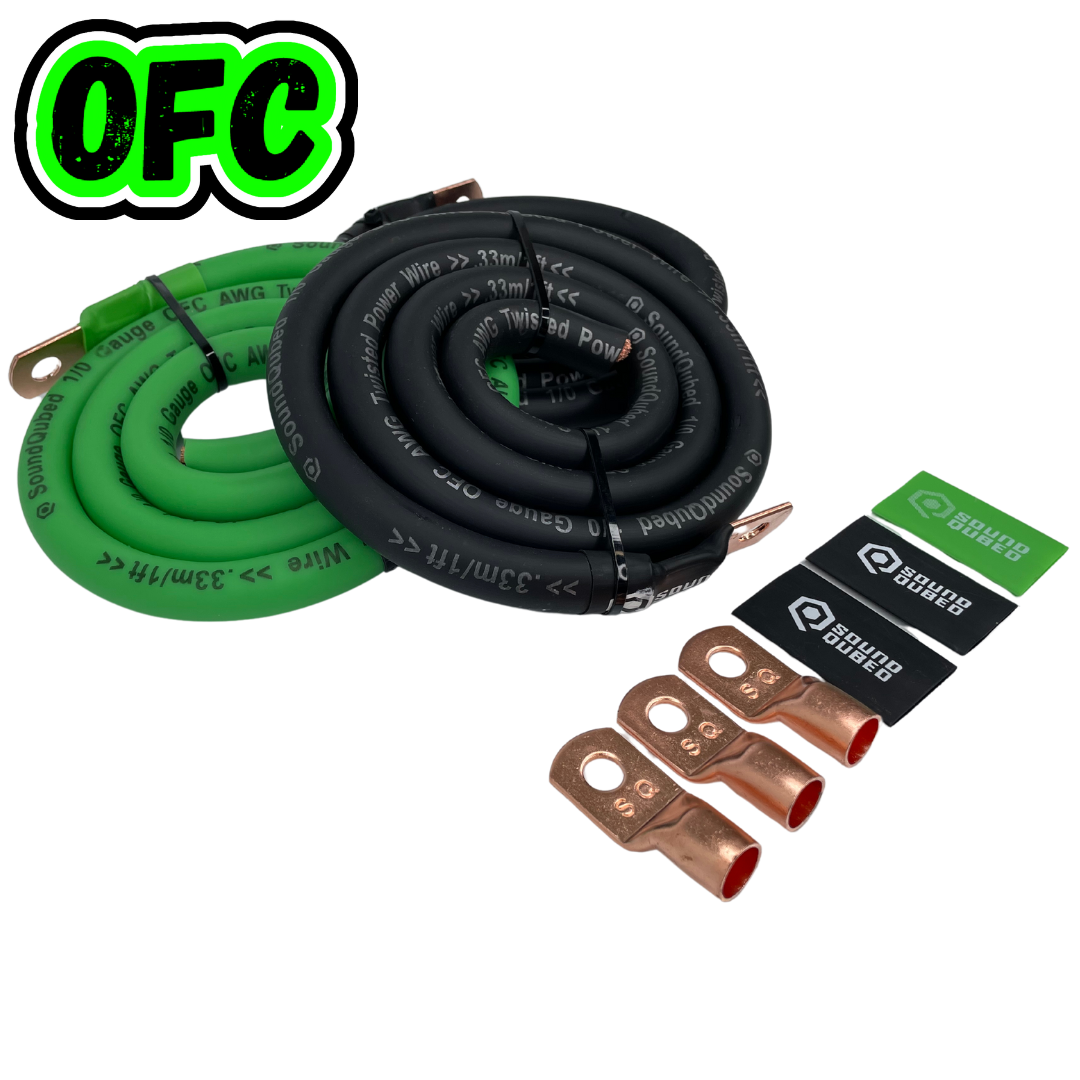 SoundQubed 1/0 Gauge Big 3 Upgrade Kit - OFC wire