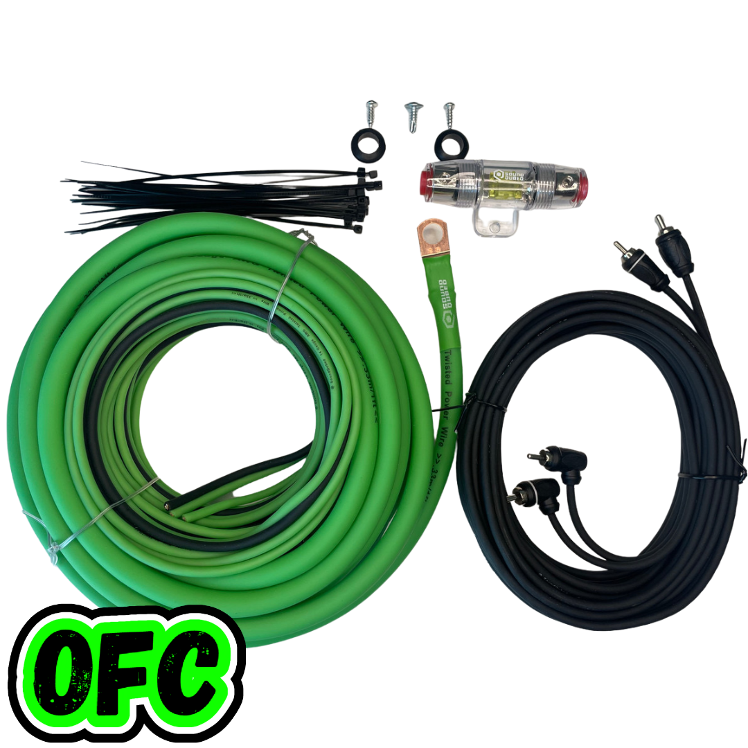 SoundQubed 4 Gauge OFC Amp Kit (single amp kit)