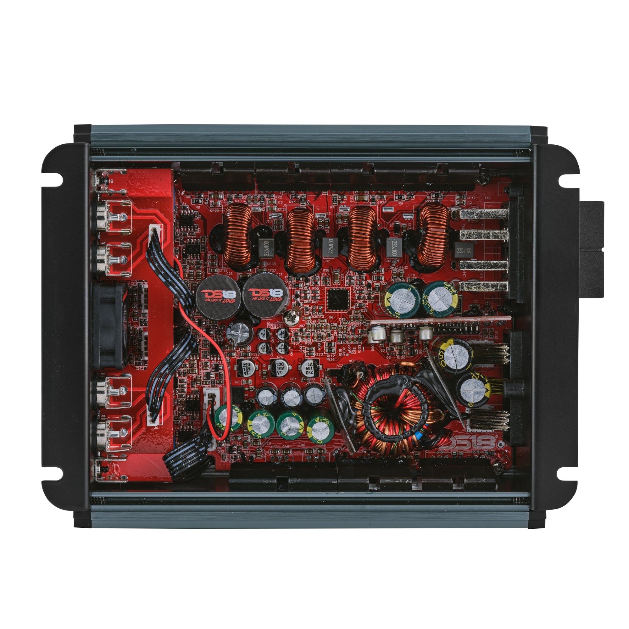 DS18 FRP-1.2K4 FRP Compact 4-Channel Full-Range Class-D Amplifier 1200W RMS — view 2 of 5