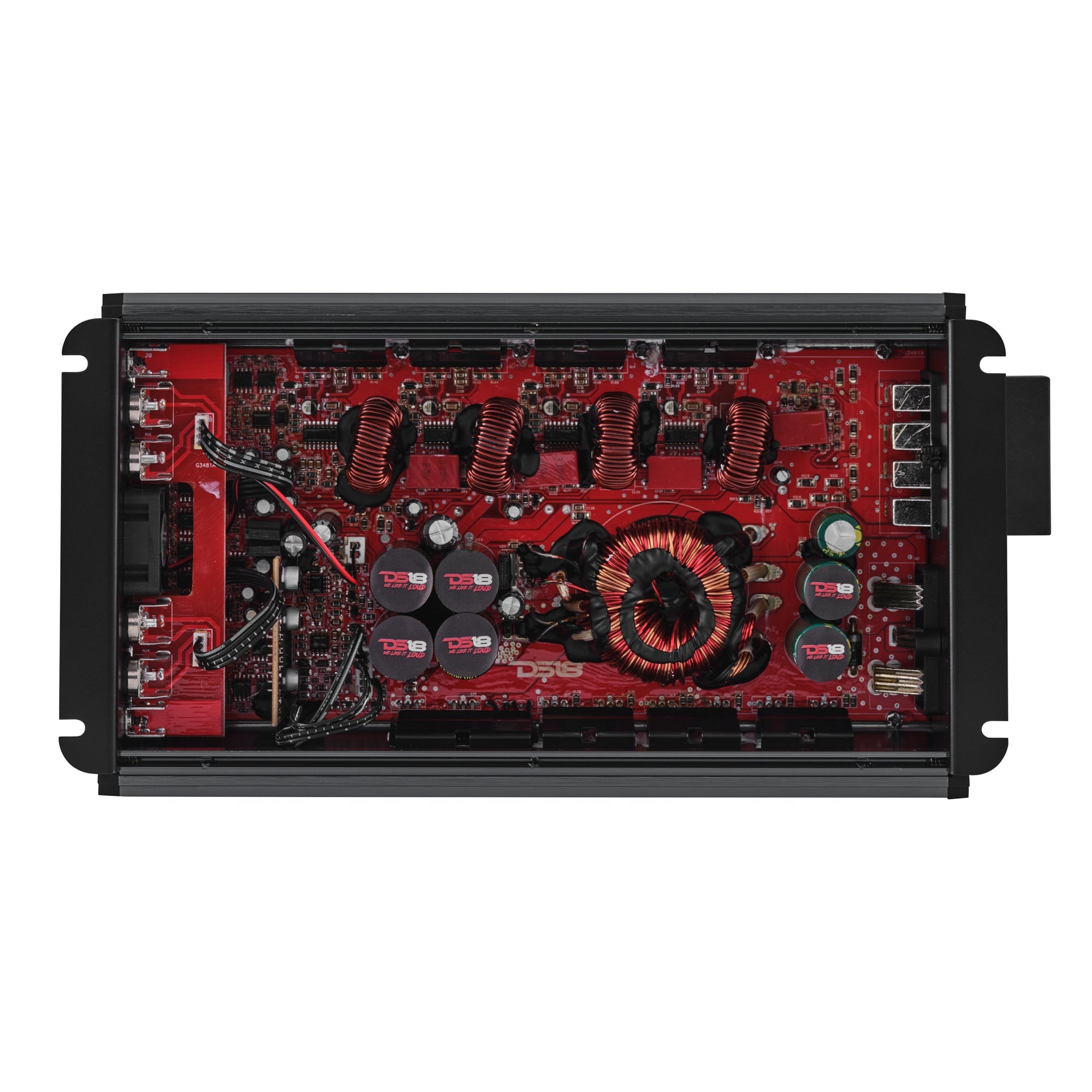 DS18 FRP-2.4K4 FRP Compact 4-Channel Full-Range Class-D Amplifier 2400W RMS — view 2 of 5