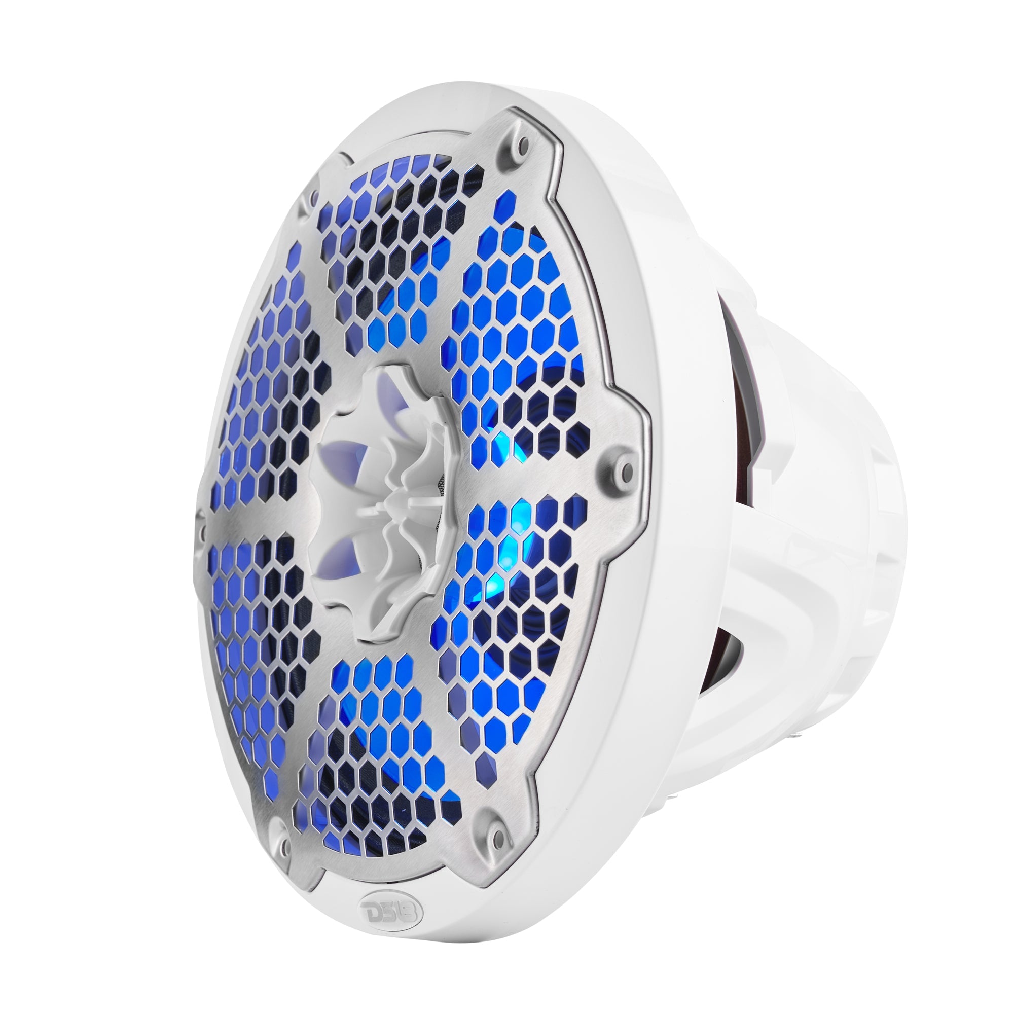 DS18 8” Marine 2-Way Hybrid Speaker with RGB LED, Compression Driver and Neodymium Magnet | 350W RMS 4-Ohm