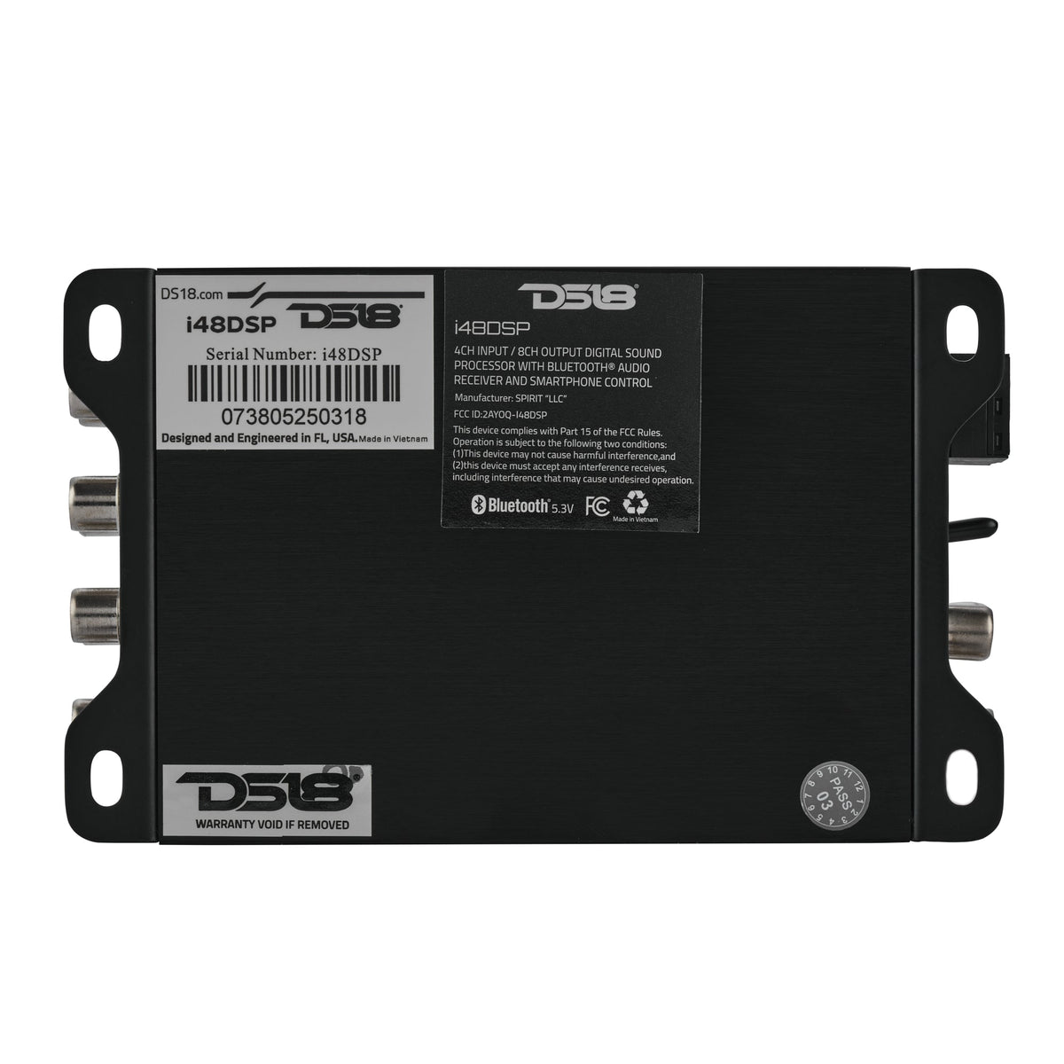 DS18 i48DSP 4-Input / 8-Output Digital Sound Processor with Bluetooth and App Control — view 5 of 5