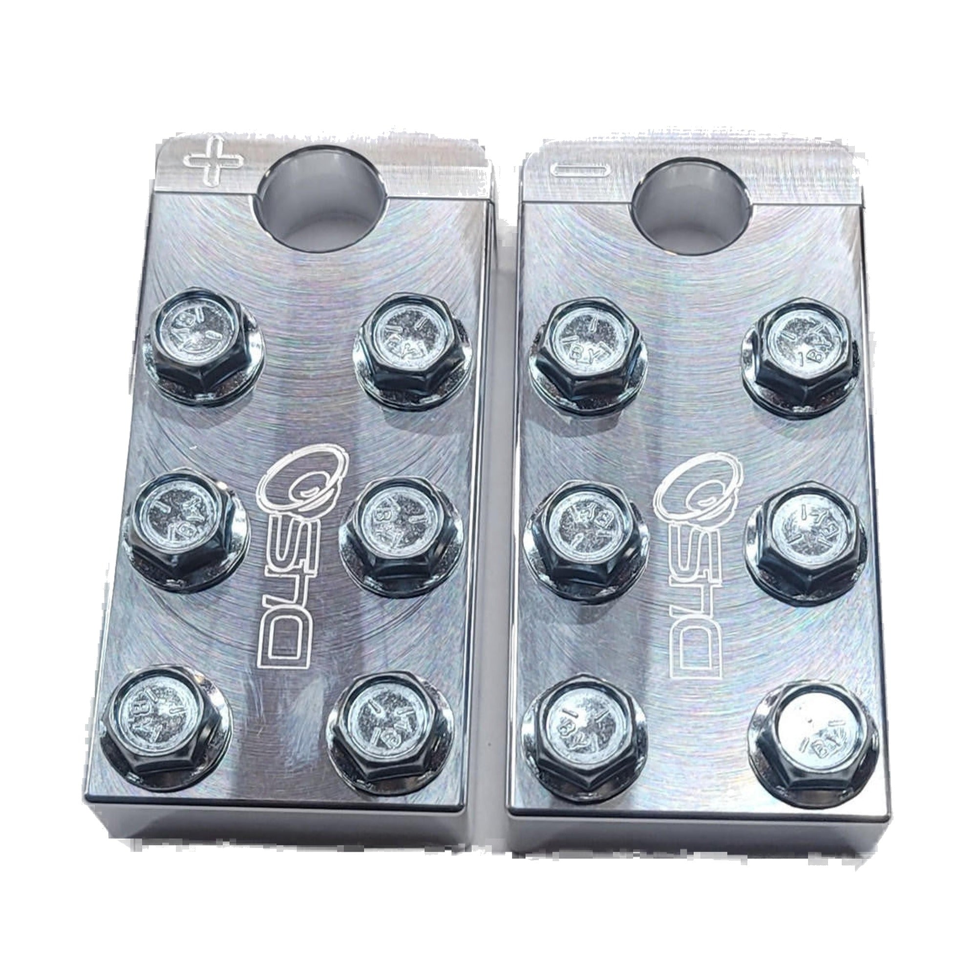 Down4Sound 6 Spot - D4S SAE Battery Distro Block - 1/0 AWG Input (lug Style) Pair