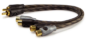 Pride Audio Y-3000 RCA Splitter 1F-2M (2-Pack)
