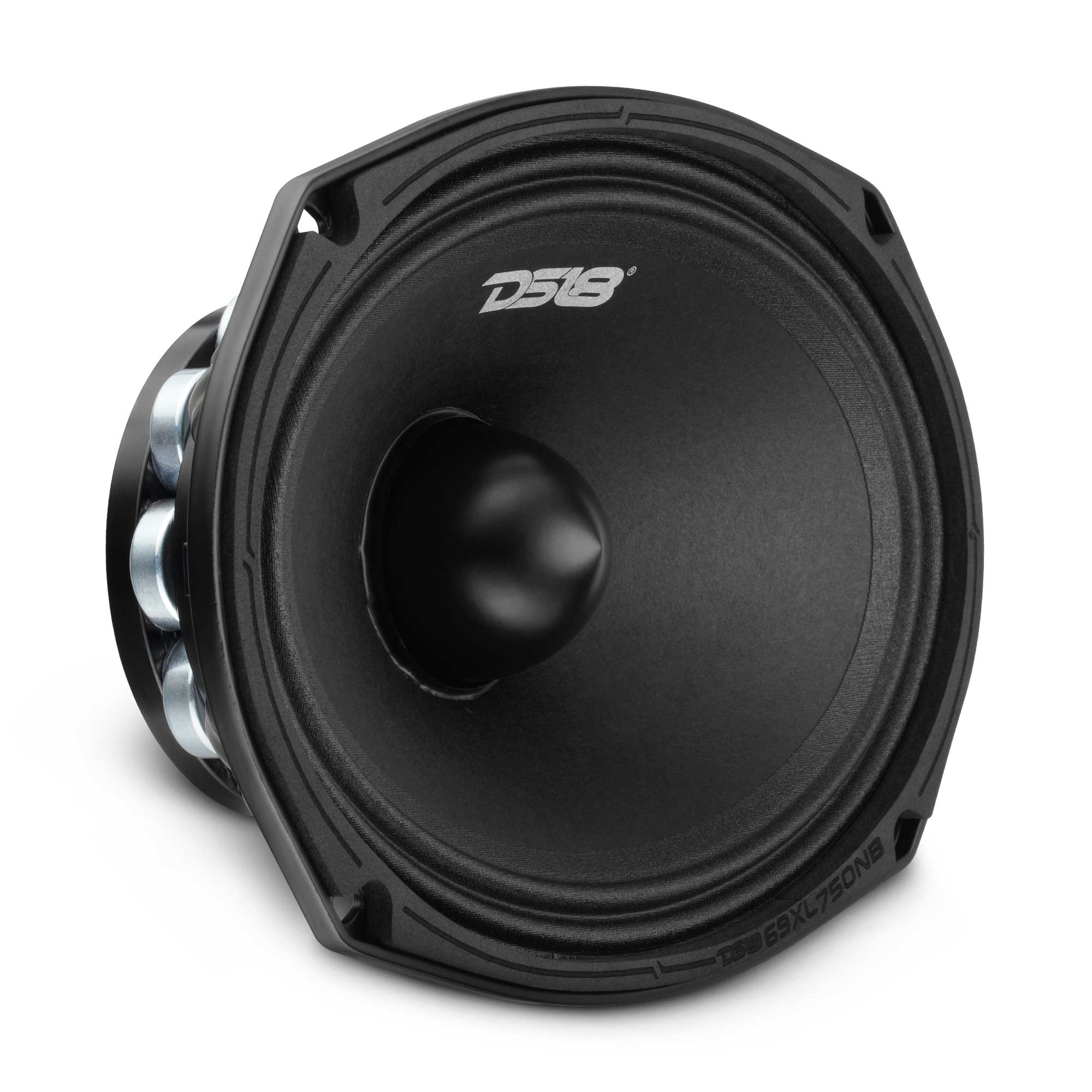 DS18 69XL750NB-4 6x9" Midrange Loudspeaker with Neodymium Rings and Aluminum Bullet 375 Watts RMS 4-Ohm
