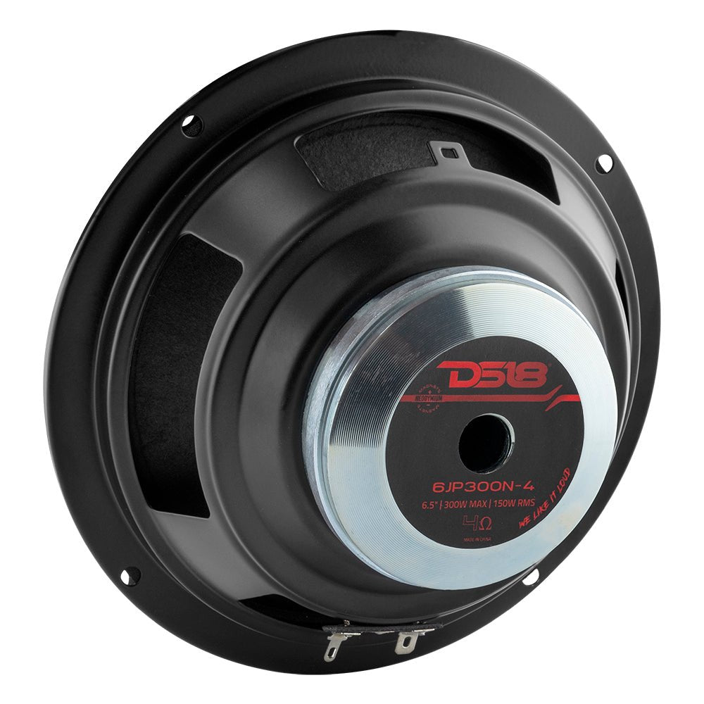 DS18 PRO 6.5" Neodymium Full-Range Loudspeaker 150 Watts Rms 4-Ohm (Used in JP6NEO Jeep Enclosures)