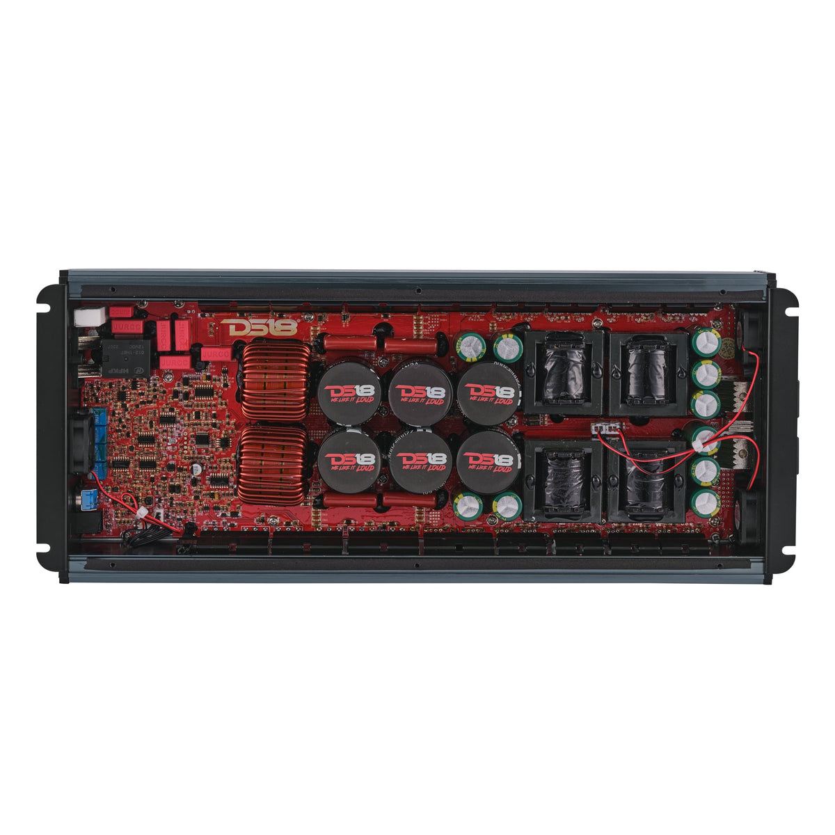 DS18 FRP-8K FRP Compact Full-Range Class D 1-Channel Amplifier 8,000 Watts Rms @ 1-Ohm — view 2 of 5