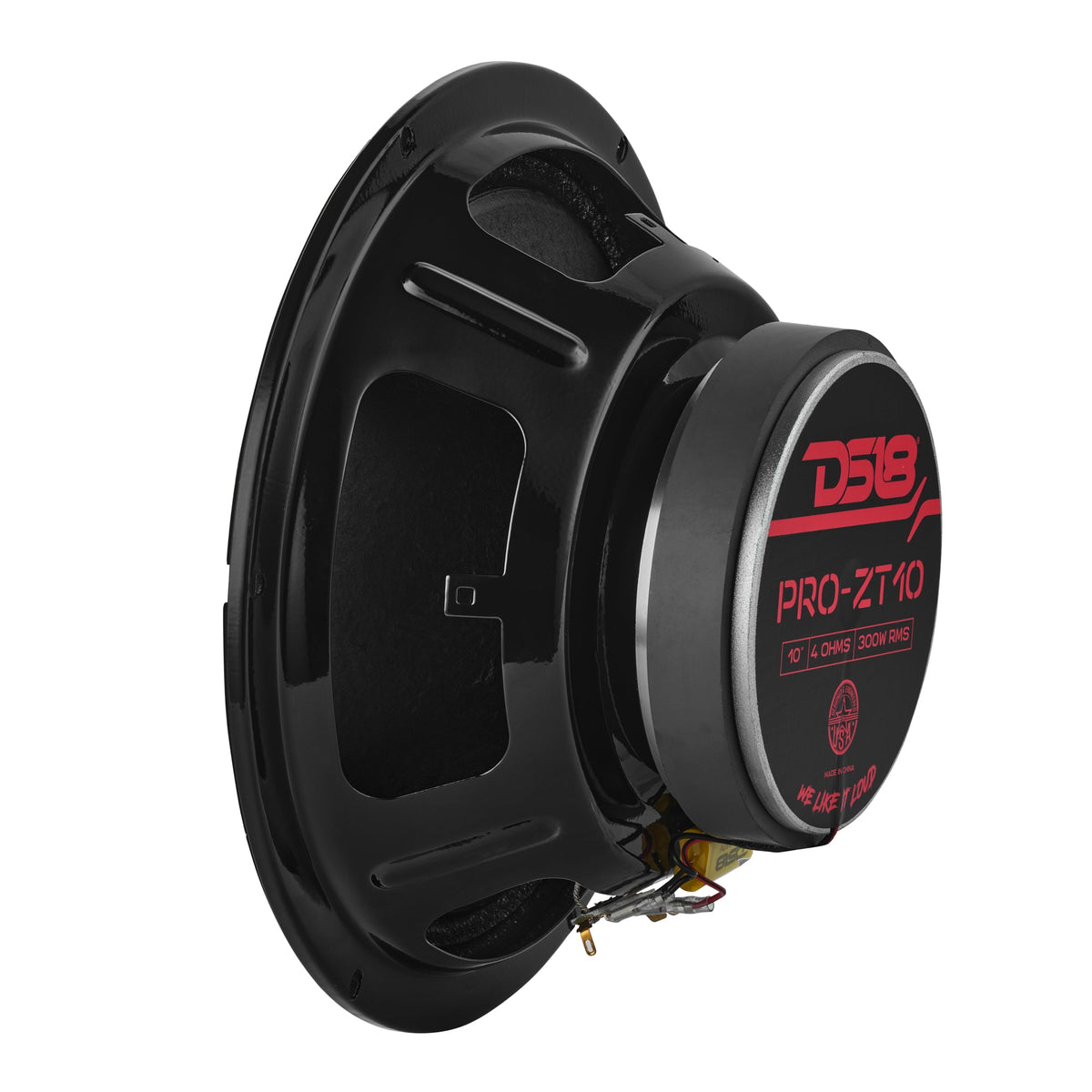 DS18 PRO-ZT10 PRO-ZT 10" Coaxial Mid-Range Loudspeaker with Water-Resistant Cone Built-in Bullet Tweeter 300W — view 4 of 5