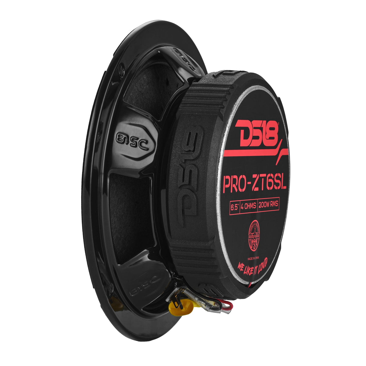 DS18 PRO-ZT6SL PRO-ZT 6.5” Slim Coaxial Mid-Range Loudspeaker with Water-Resistant Cone Built-in Bullet Tweete — view 4 of 5
