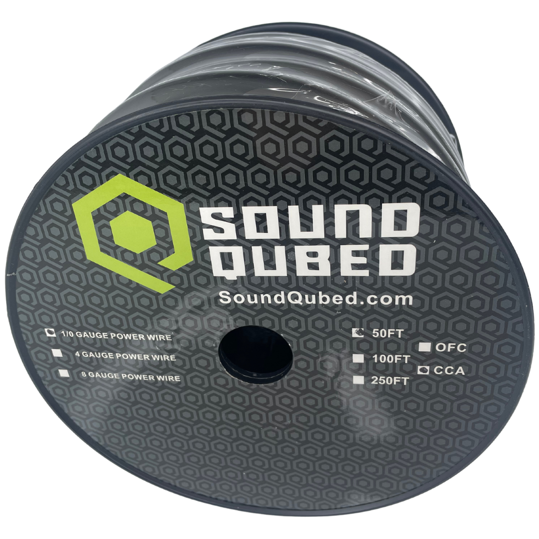 SoundQubed 1/0 Power and Ground Wire (50ft spool)