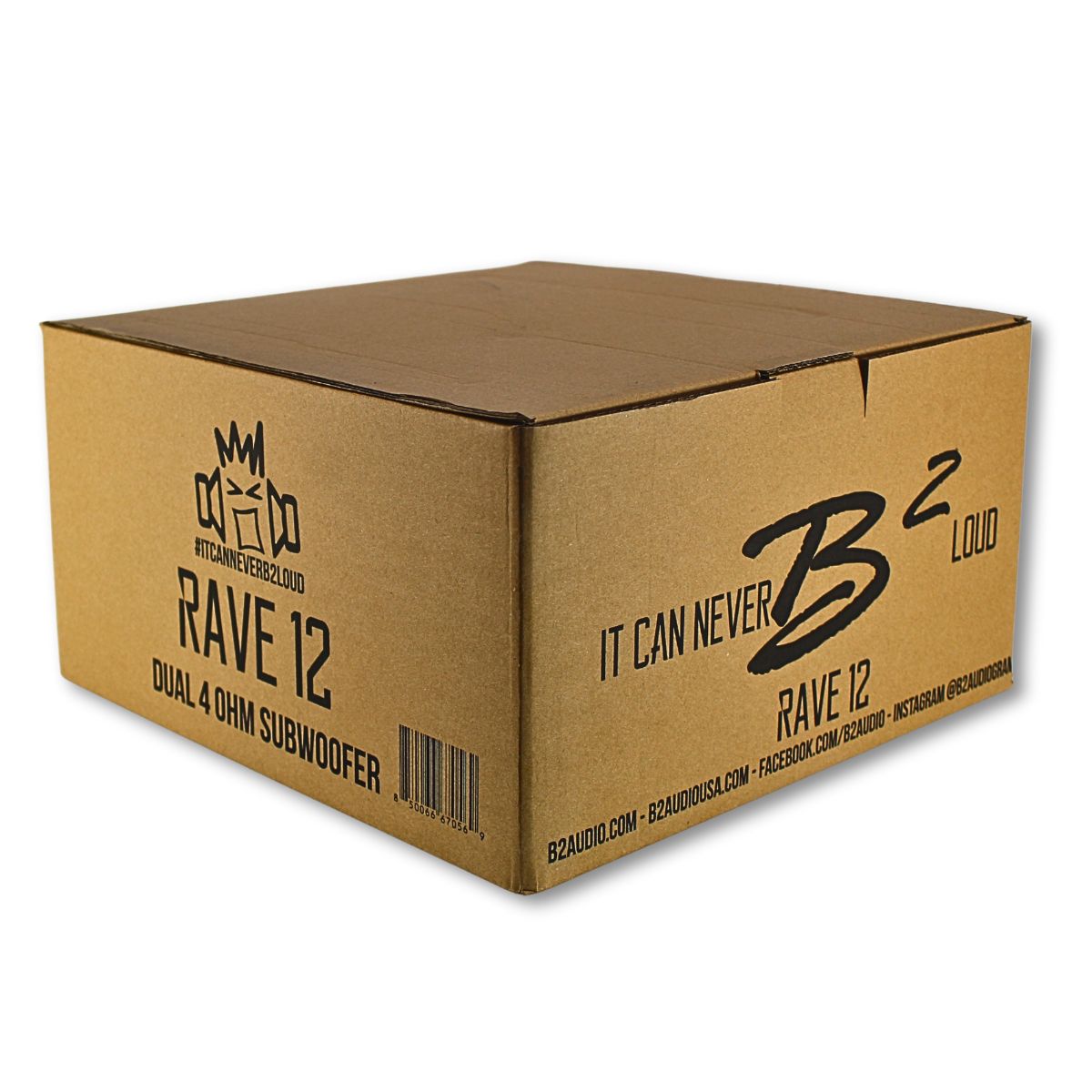 B2 Audio RAVE12 12" Subwoofer 500W RMS 4 Ohm — image 8