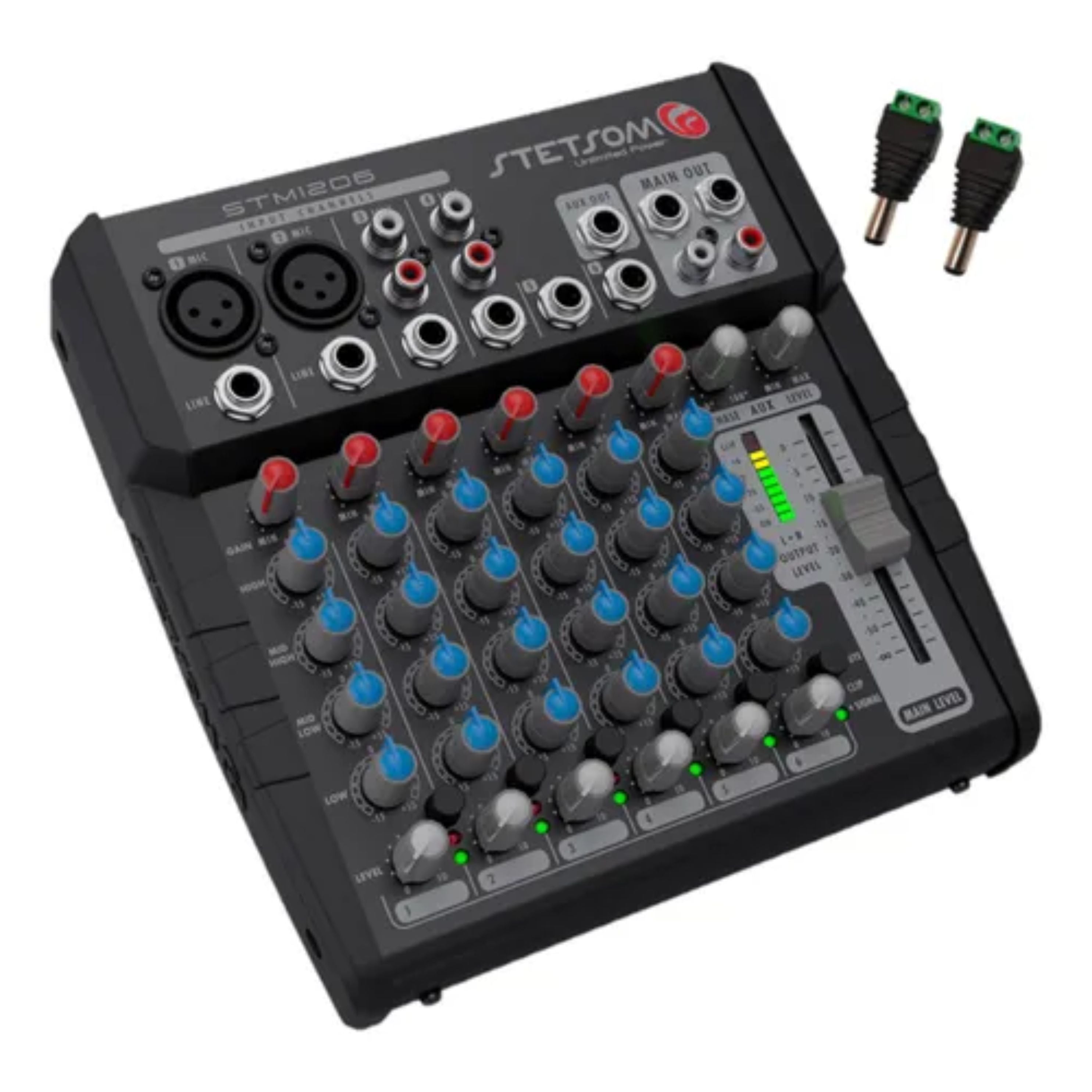 Stetsom STM1206 Mixer Automotive with Frequency from 1HZ ~ 75KHz with 6 Input Channels 4 Equalization Bands Per Channel