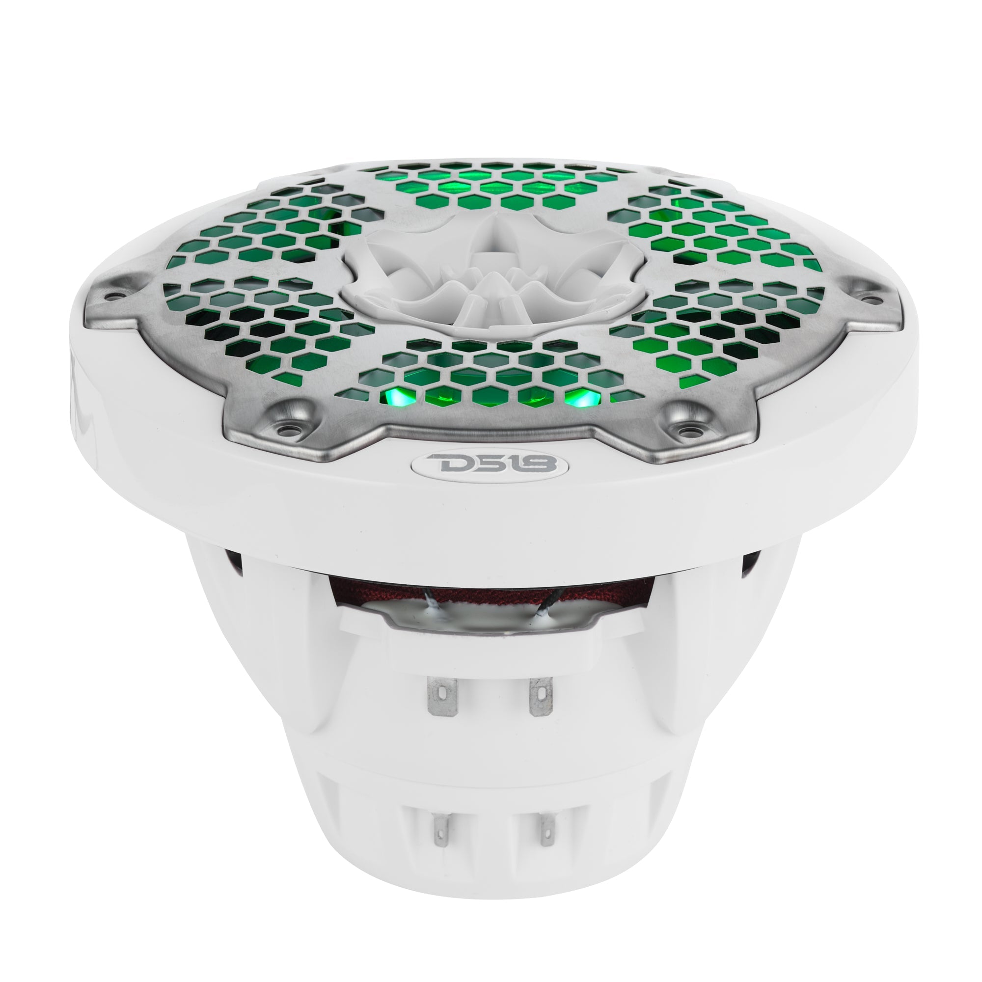 DS18 6.5” Marine 2-Way Hybrid Speaker with RGB LED, Compression Driver and Neodymium Magnet | 250W RMS 4-Ohm