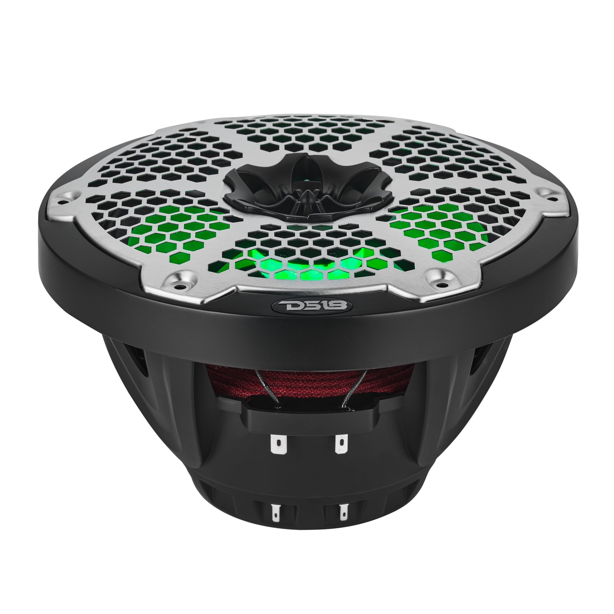 DS18 8” Marine 2-Way Hybrid Speaker with RGB LED, Compression Driver and Neodymium Magnet | 350W RMS 4-Ohm