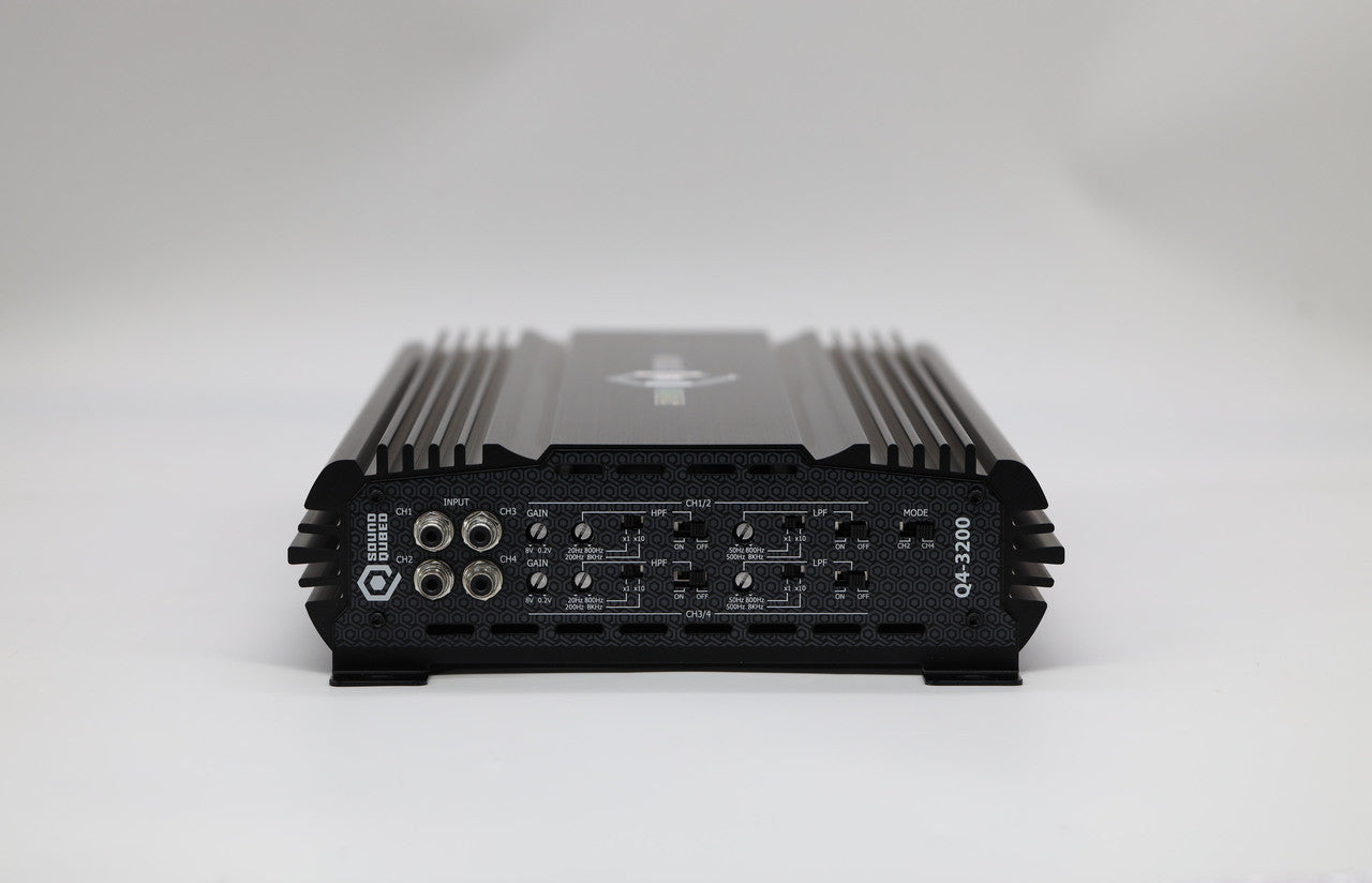 SoundQubed Q4-3200 3200W 4-Channel Car Amplifier