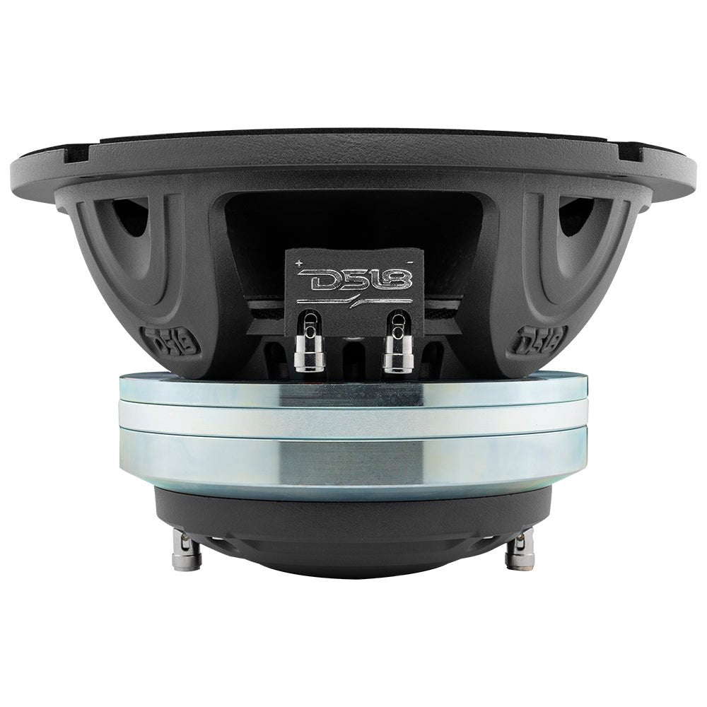 DS18 8" Neodymium Coaxial Hybrid Mid-Bass Water resistant Carbon Fiber Cone Loudspeaker with Built-in Driver 400 Watts Rms 8-Ohm