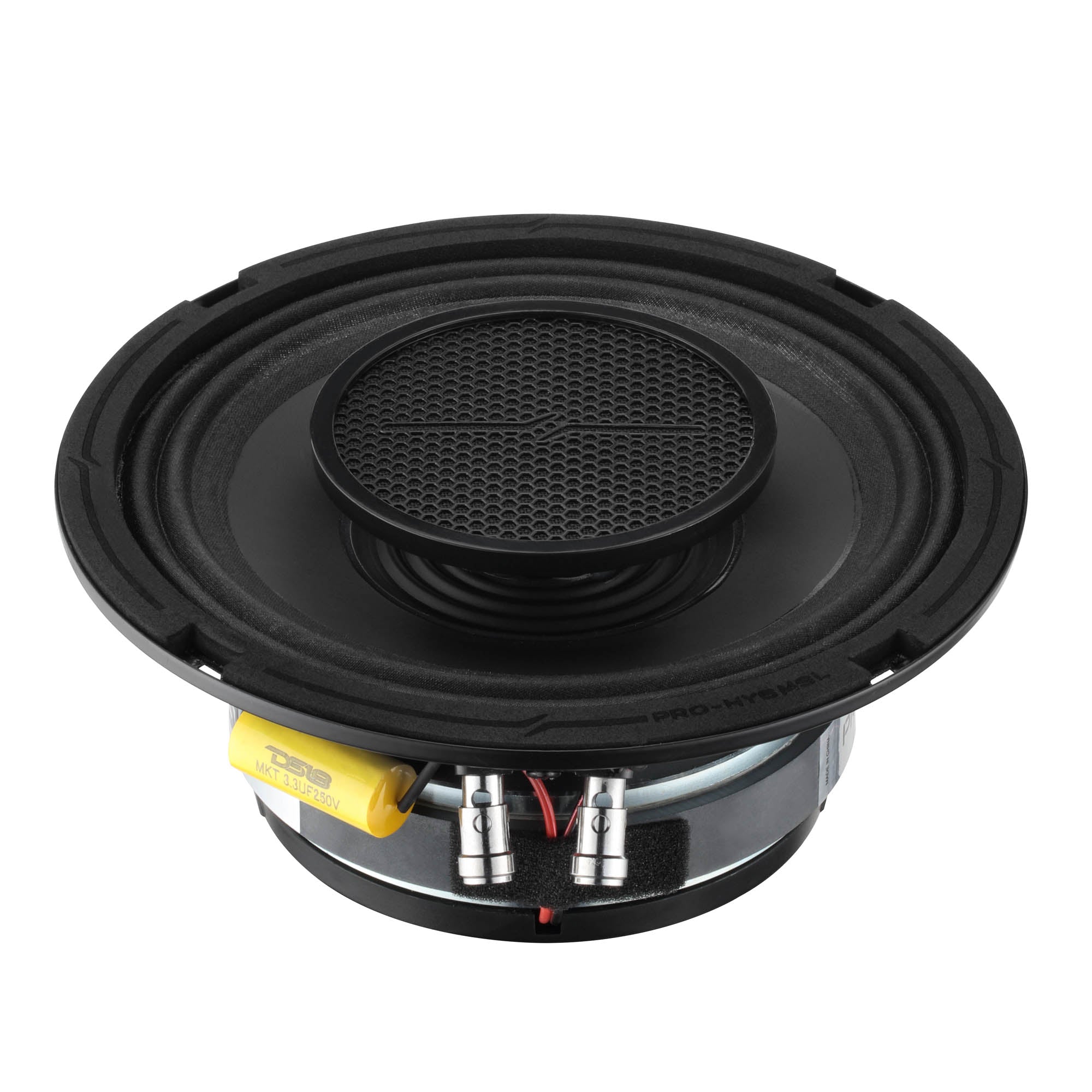 DS18 PRO 6.5" Shallow Coaxial Hybrid Mid-Range Loudspeaker with Built-in Driver | 150W RMS 8-Ohm