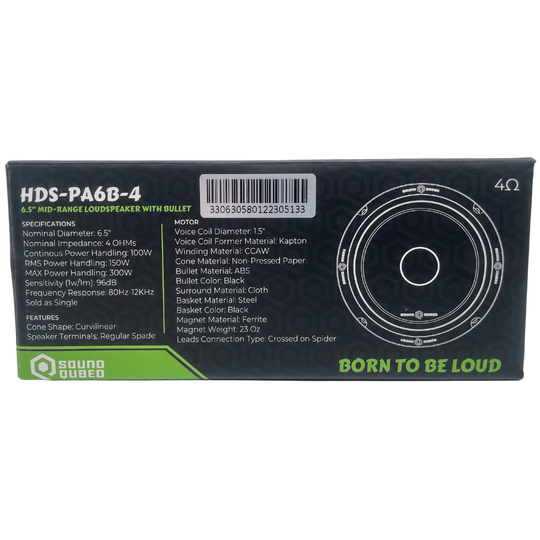 SoundQubed HDS 6.5" Pro Audio Speaker Car Audio