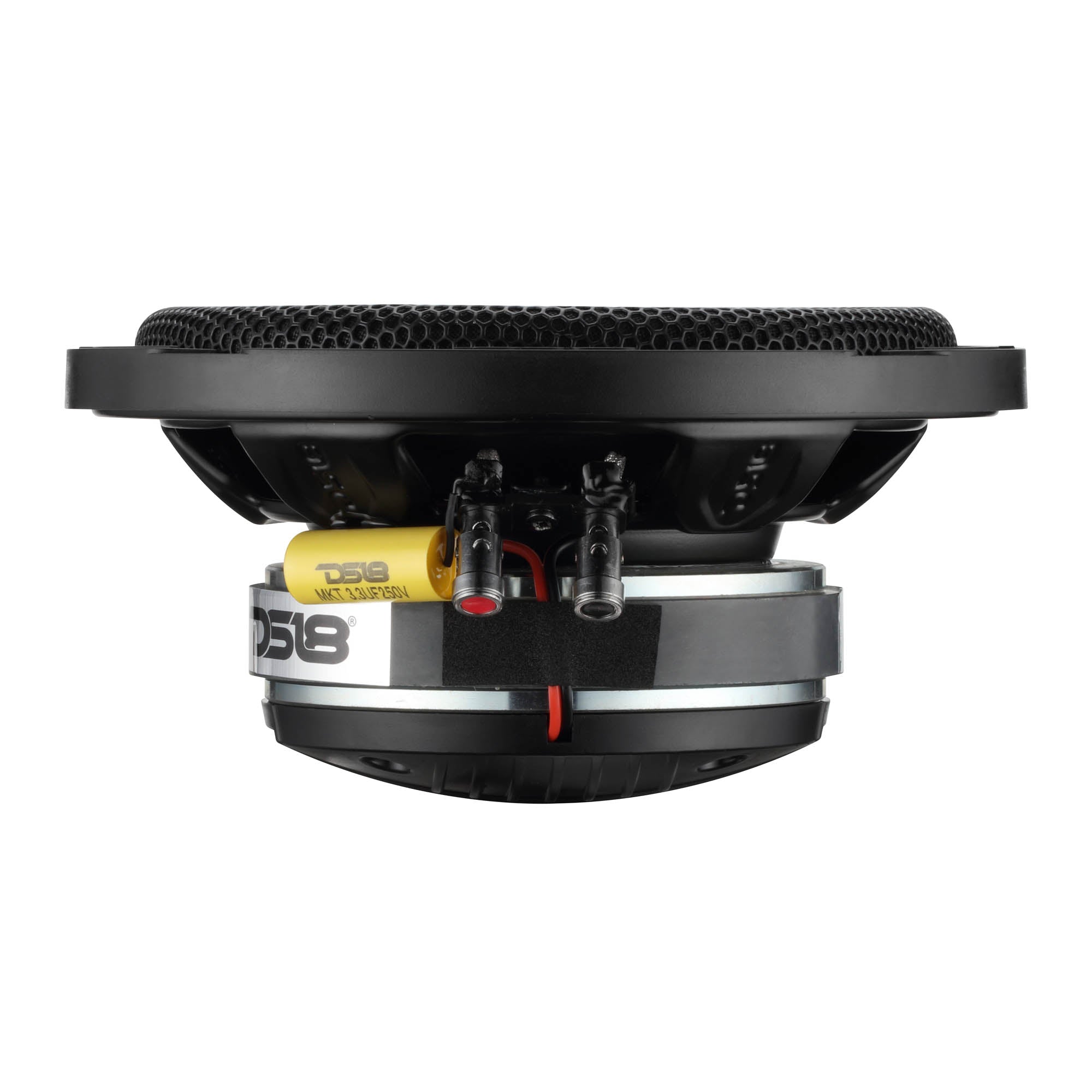 DS18 PRO 6.5" Shallow Coaxial Hybrid Mid-Range Loudspeaker with Built-in Driver | 150W RMS 8-Ohm