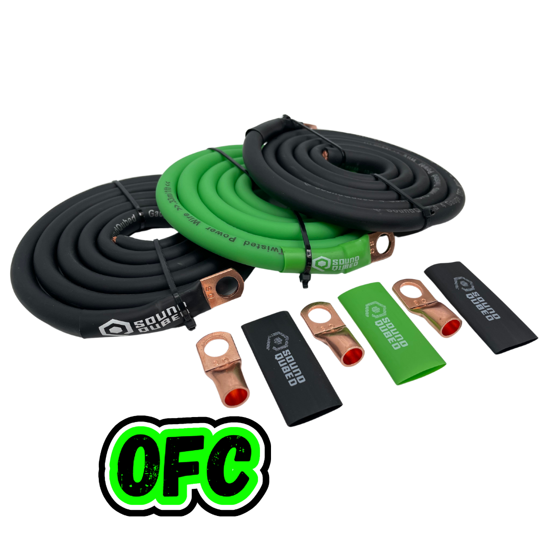 SoundQubed 4 Gauge Big 3 Upgrade Kit - OFC wire