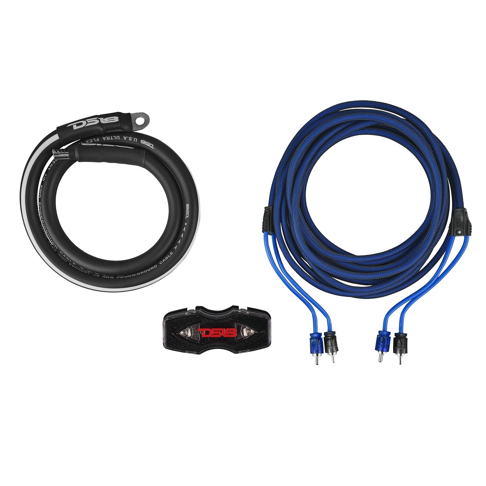 DS18 0-GA Amplifier Installation Wiring Kit - Blue