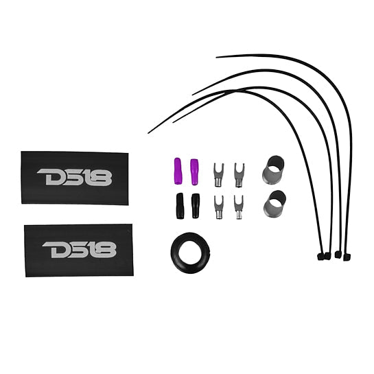 DS18 0-GA Amplifier Installation Wiring Kit - Purple