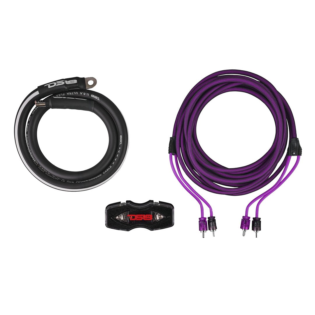 DS18 0-GA Amplifier Installation Wiring Kit - Purple