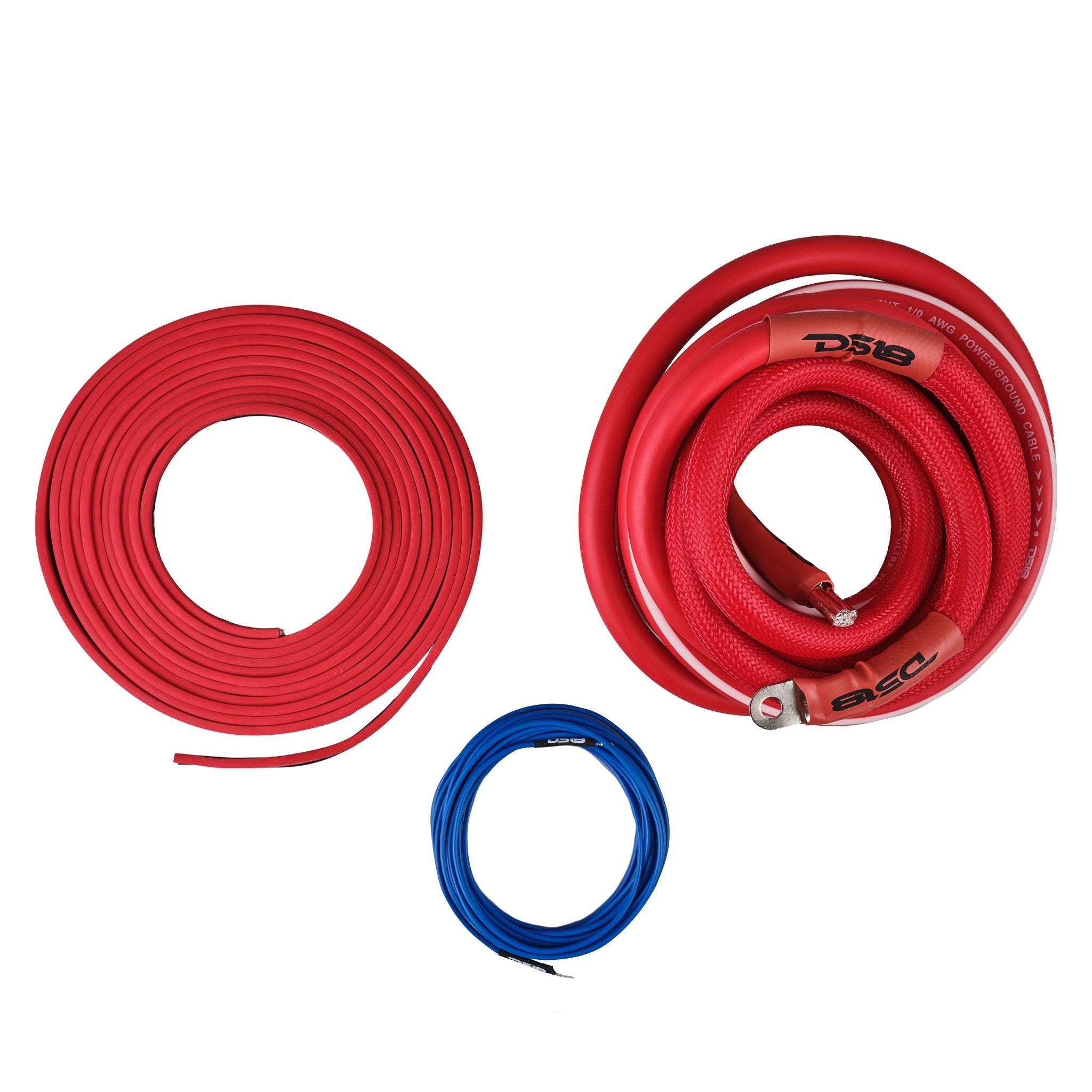 DS18 0-GA Amplifier Installation Wiring Kit - Red