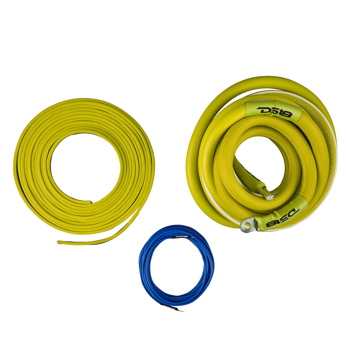 DS18 0-GA Amplifier Installation Wiring Kit - Yellow