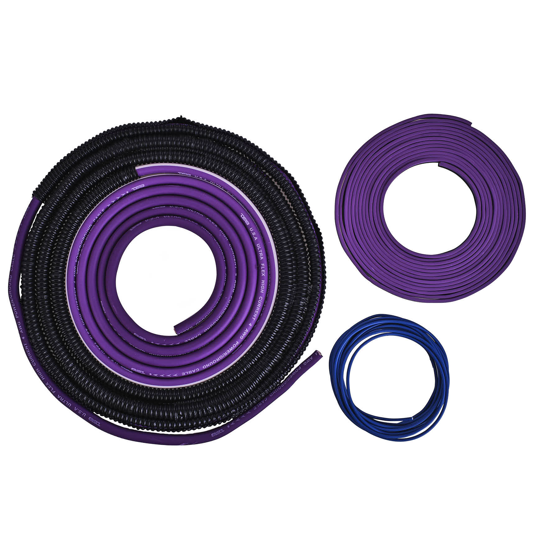 DS18 4-GA Amplifier Installation Wiring Kit - Purple