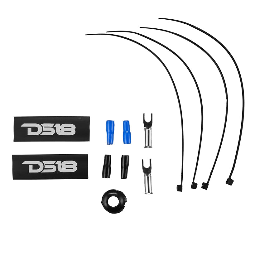 DS18 8-GA Amplifier Installation Wiring Kit - Blue