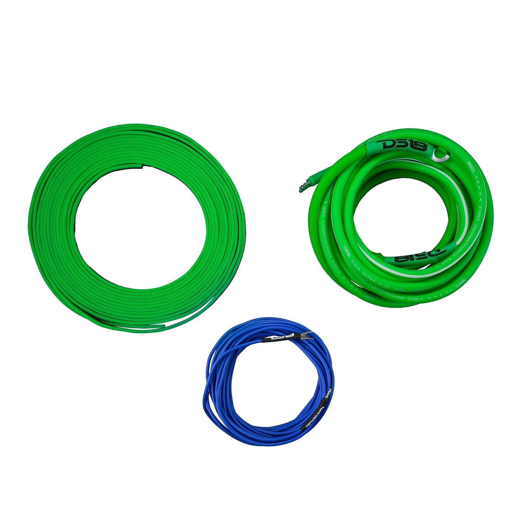 DS18 8-GA Amplifier Installation Wiring Kit - Green